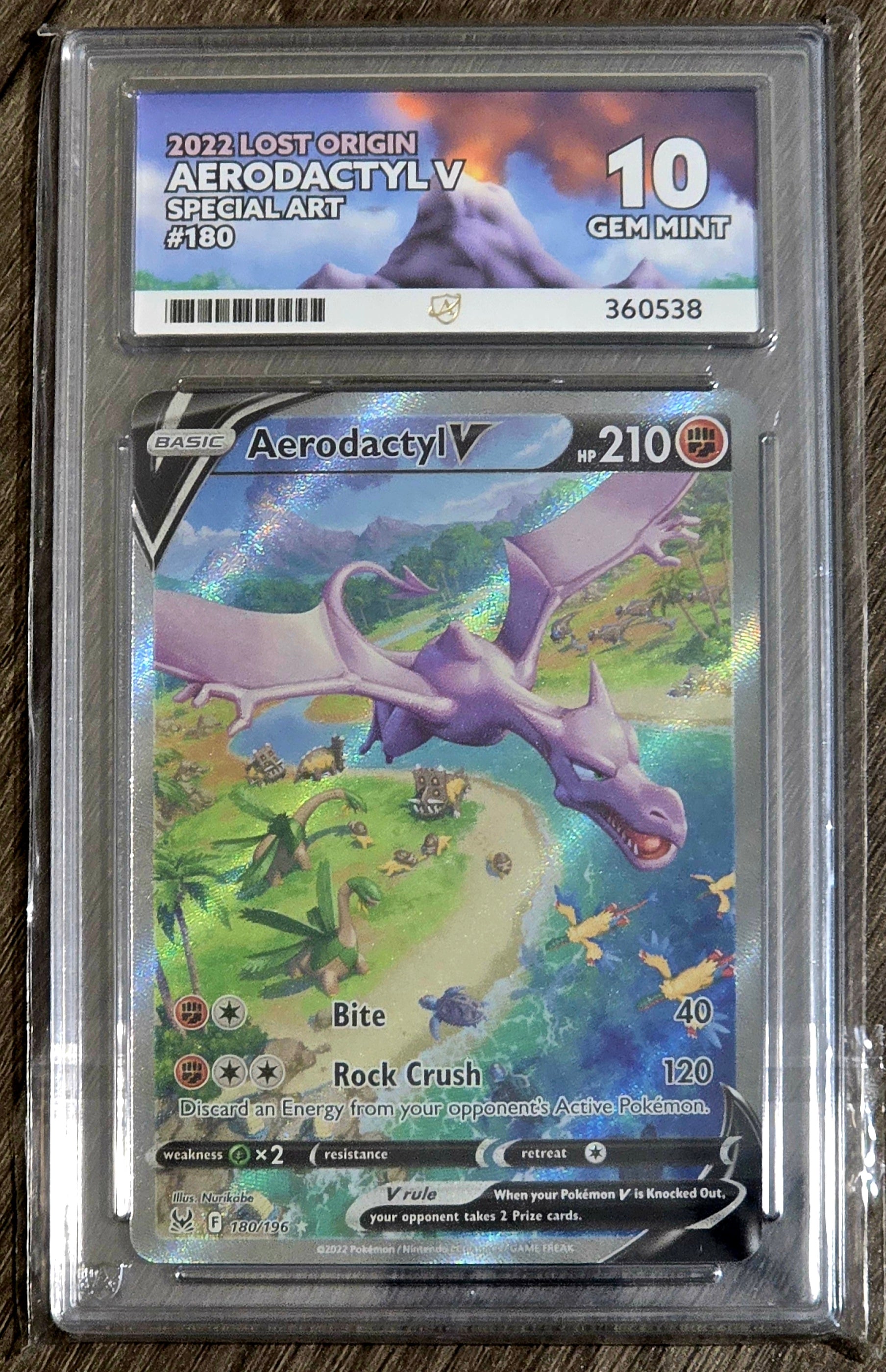 Aerodactyl V #180 Special Art - ACE 10