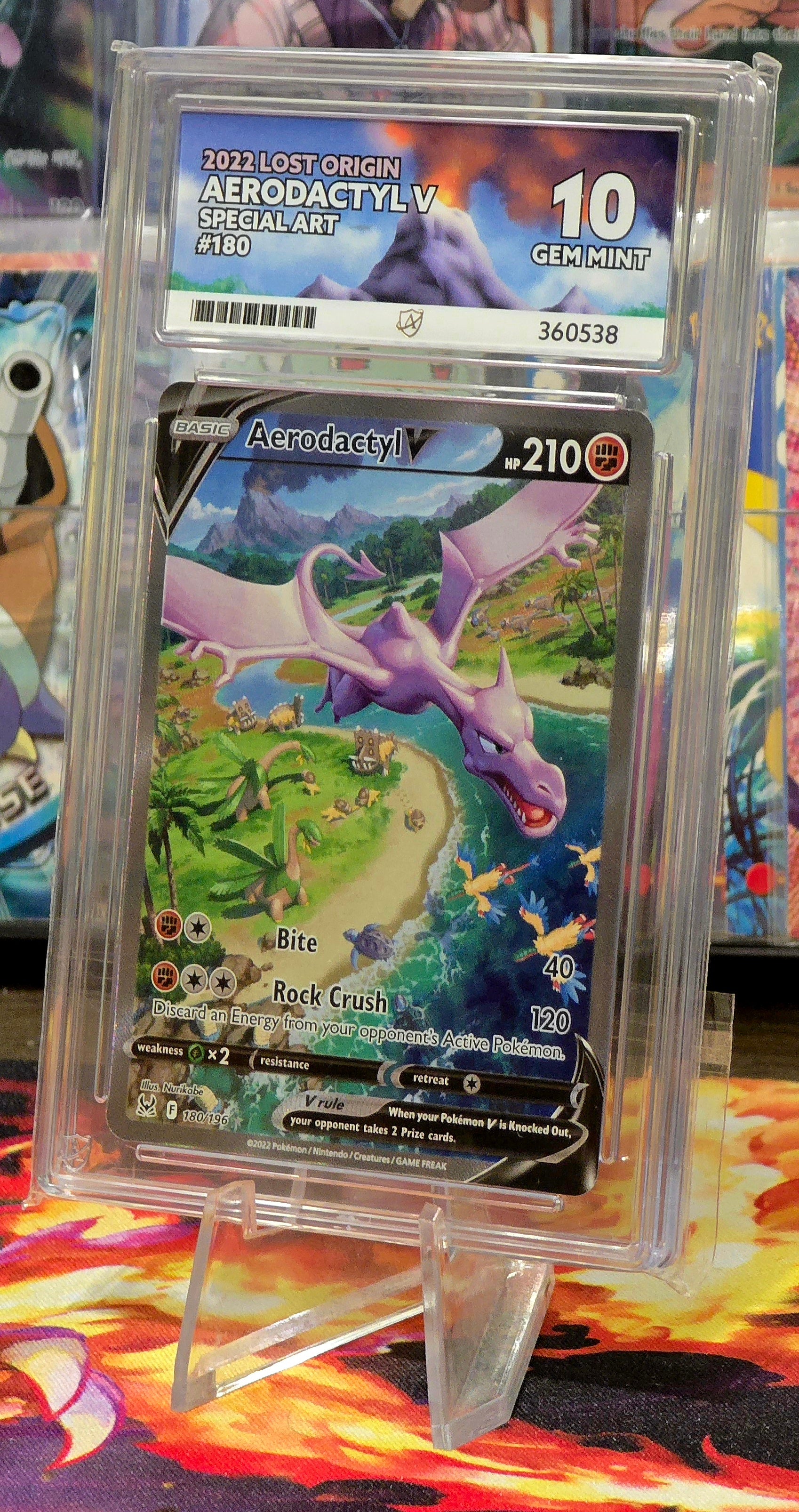 Aerodactyl V #180 Special Art - ACE 10
