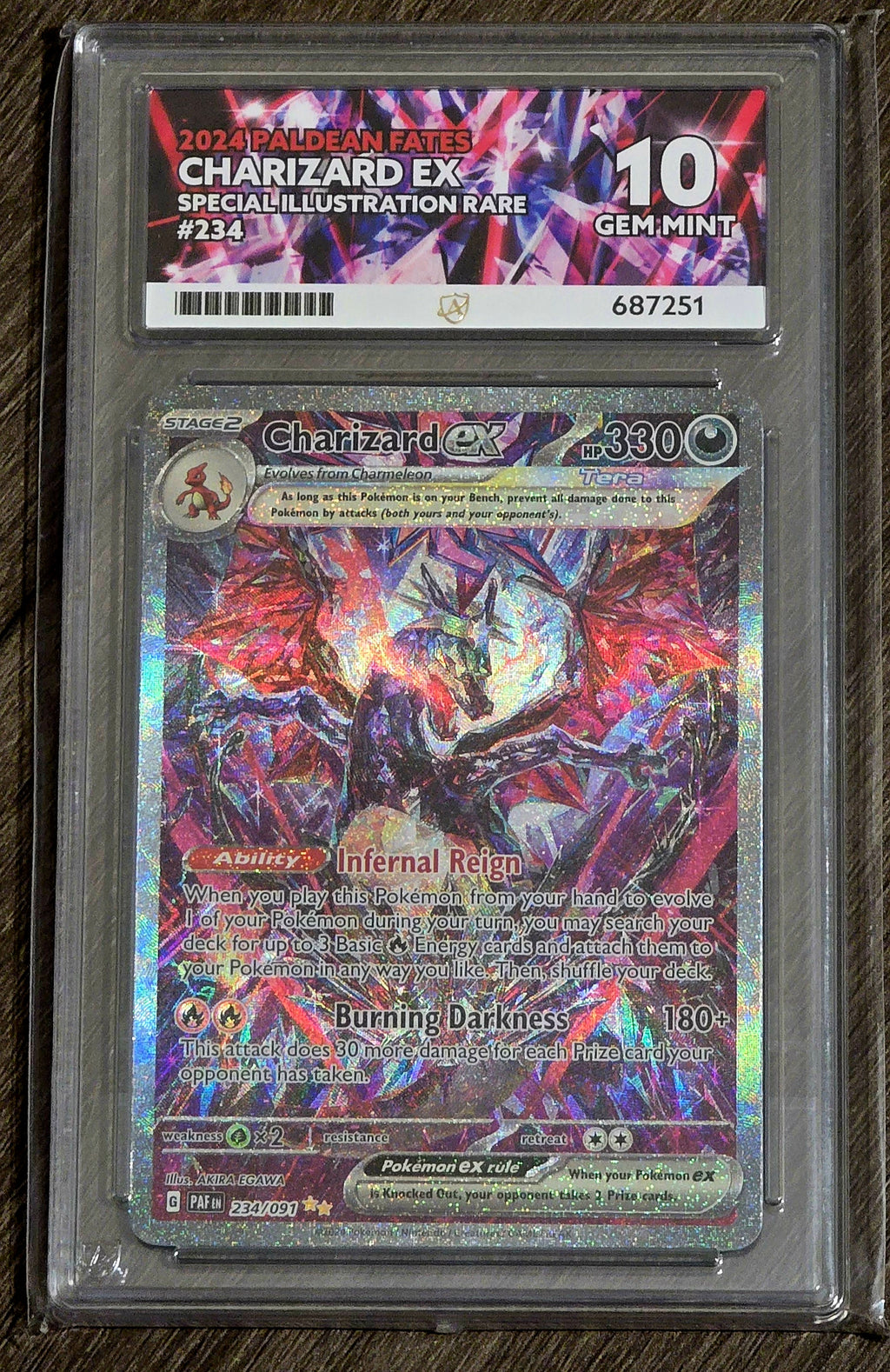 Charizard EX #234 SIR - ACE 10
