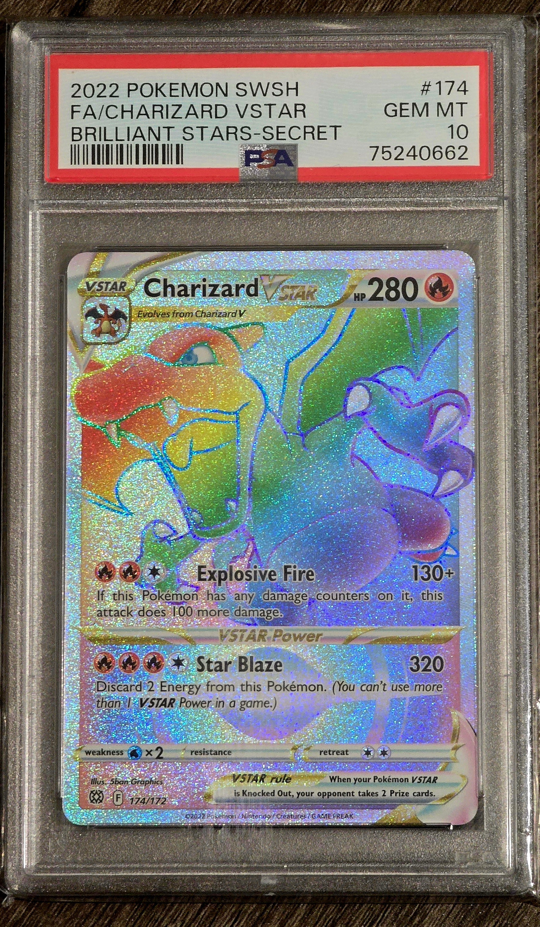 Charizard Vstar #174 Full Art - PSA 10