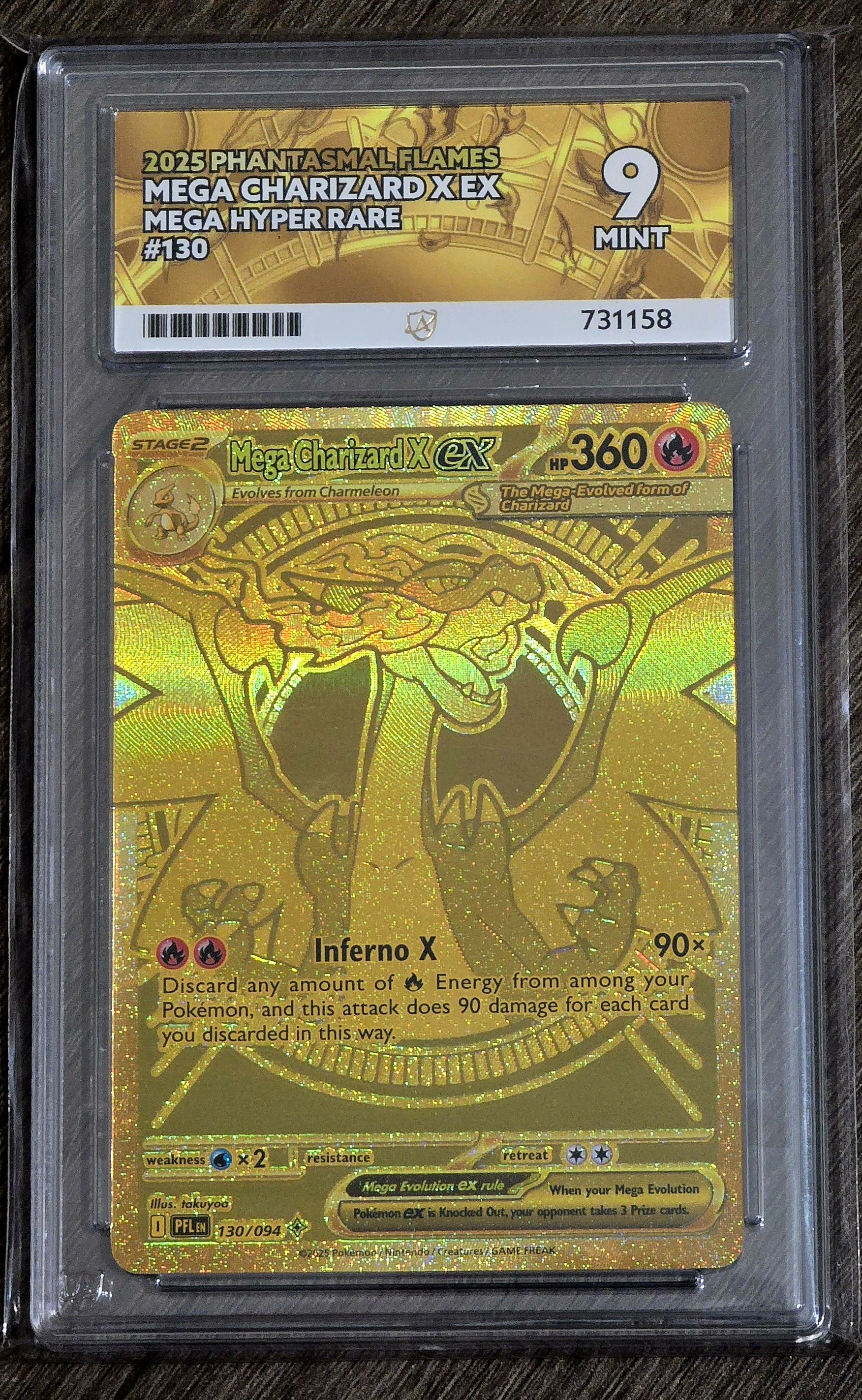 Mega Charizard X EX #130 MHR - ACE 9