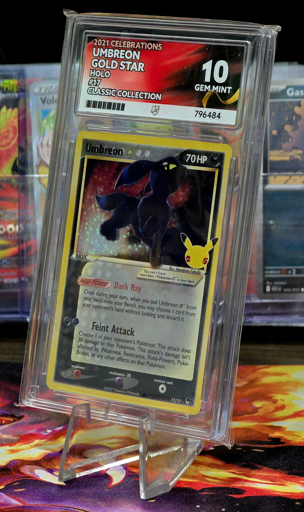 Umbreon Gold Star #17 Holo - ACE 10
