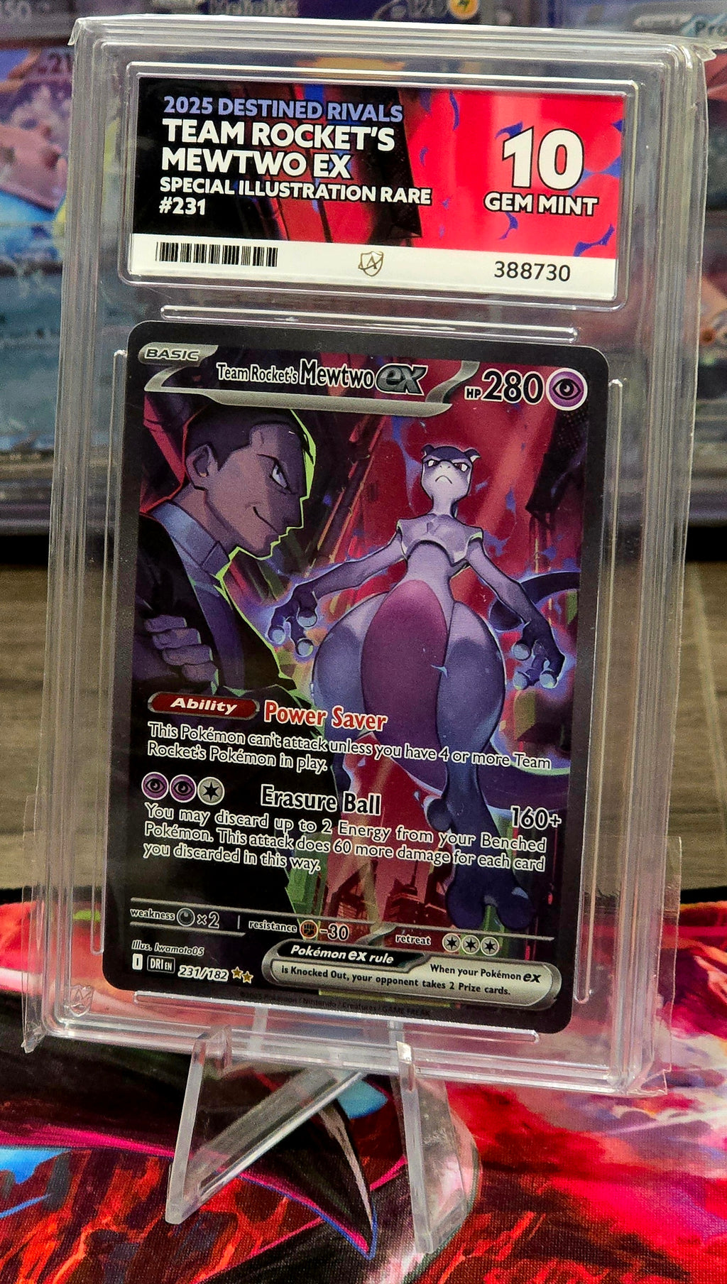 Team Rocket's Mewtwo ex #231 SIR - ACE 10