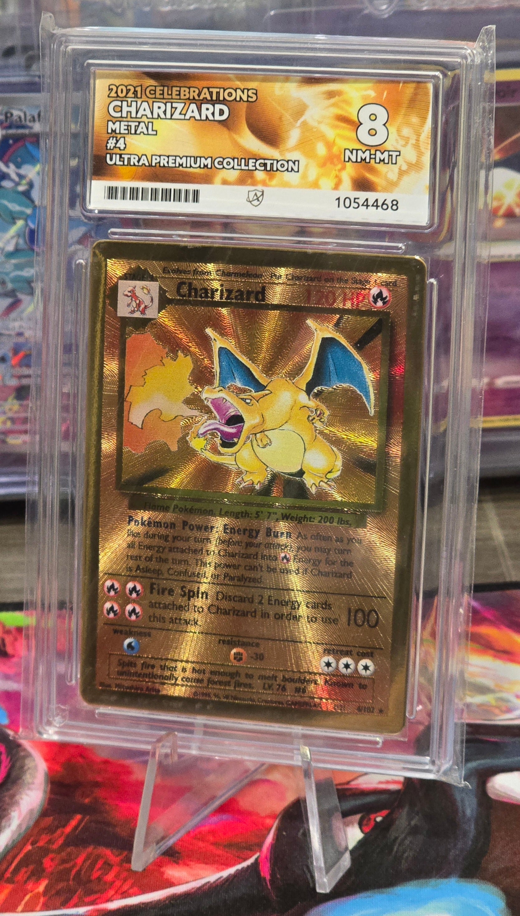 Charizard #4 Metal UPC Promo - ACE 8