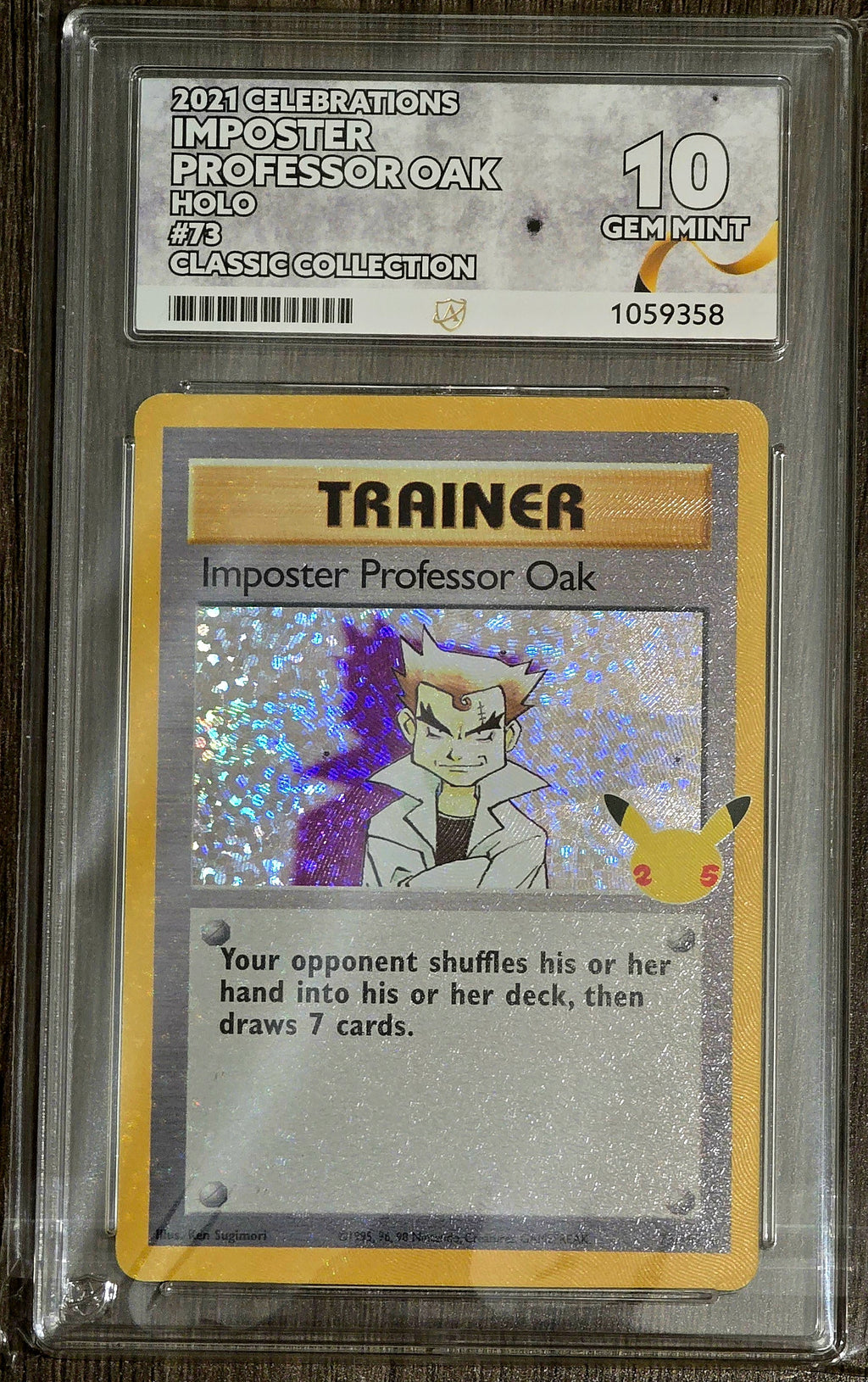 Imposter Professor Oak #73 Holo - ACE 10