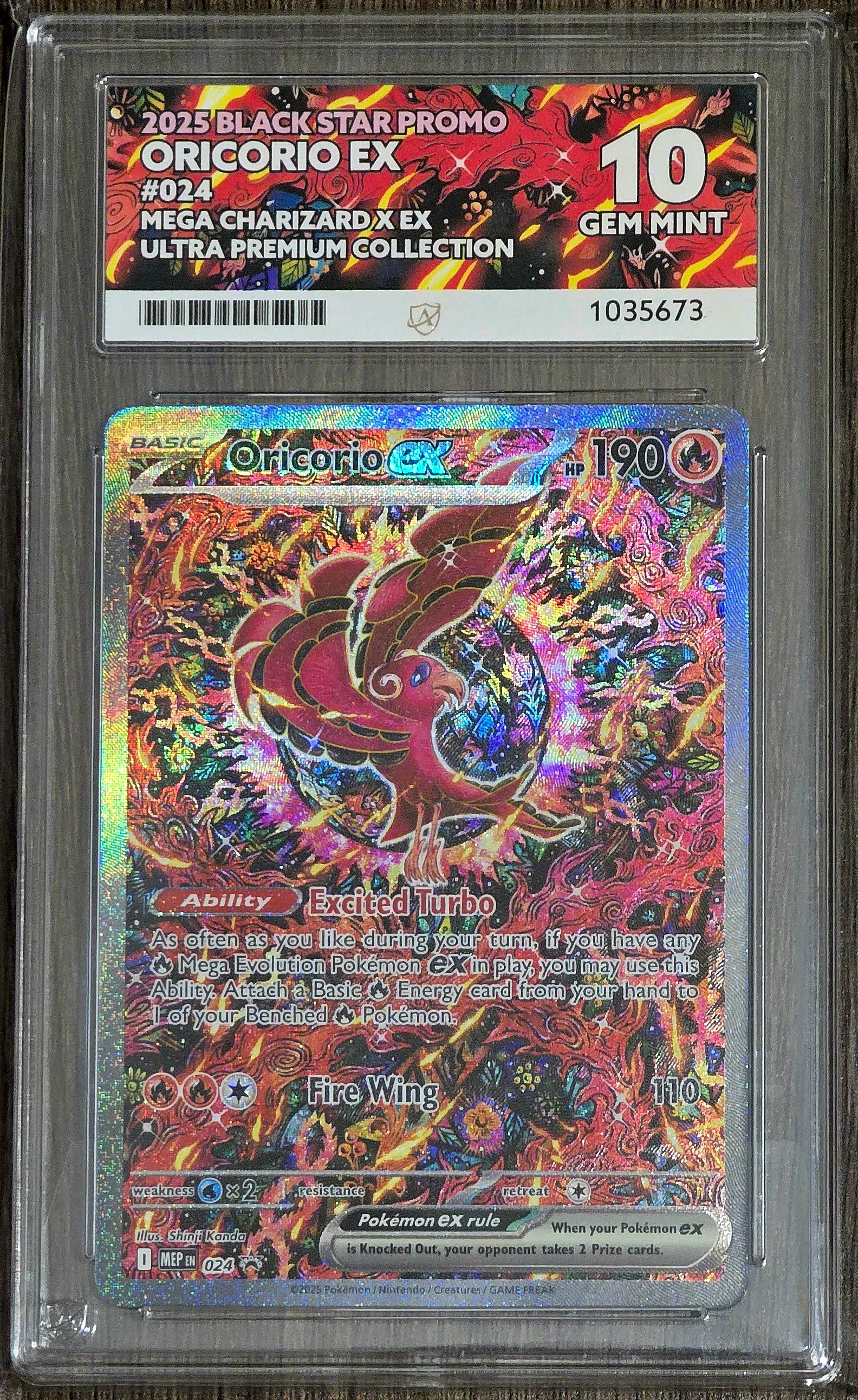 Oricorio ex #024 UPC Promo - ACE 10