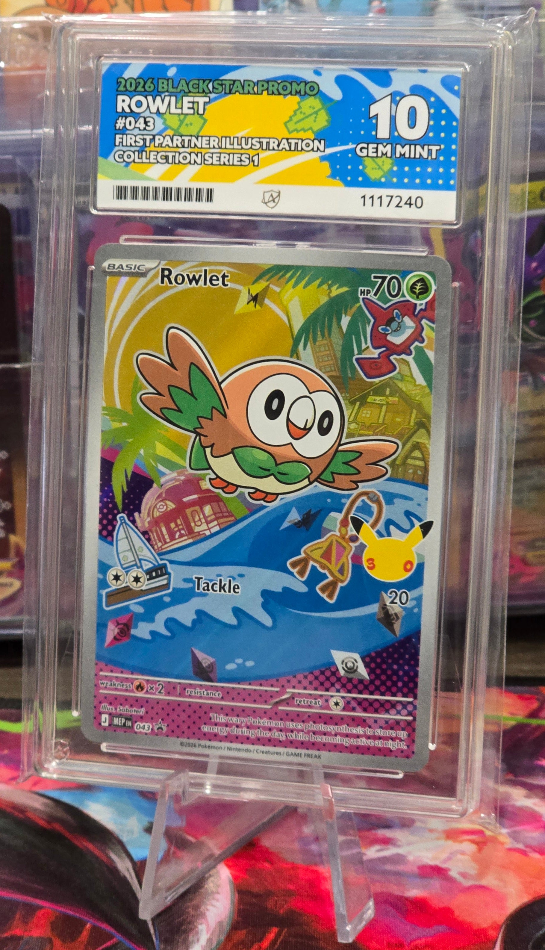 Rowlet #043 First Partners Illustration - ACE 10