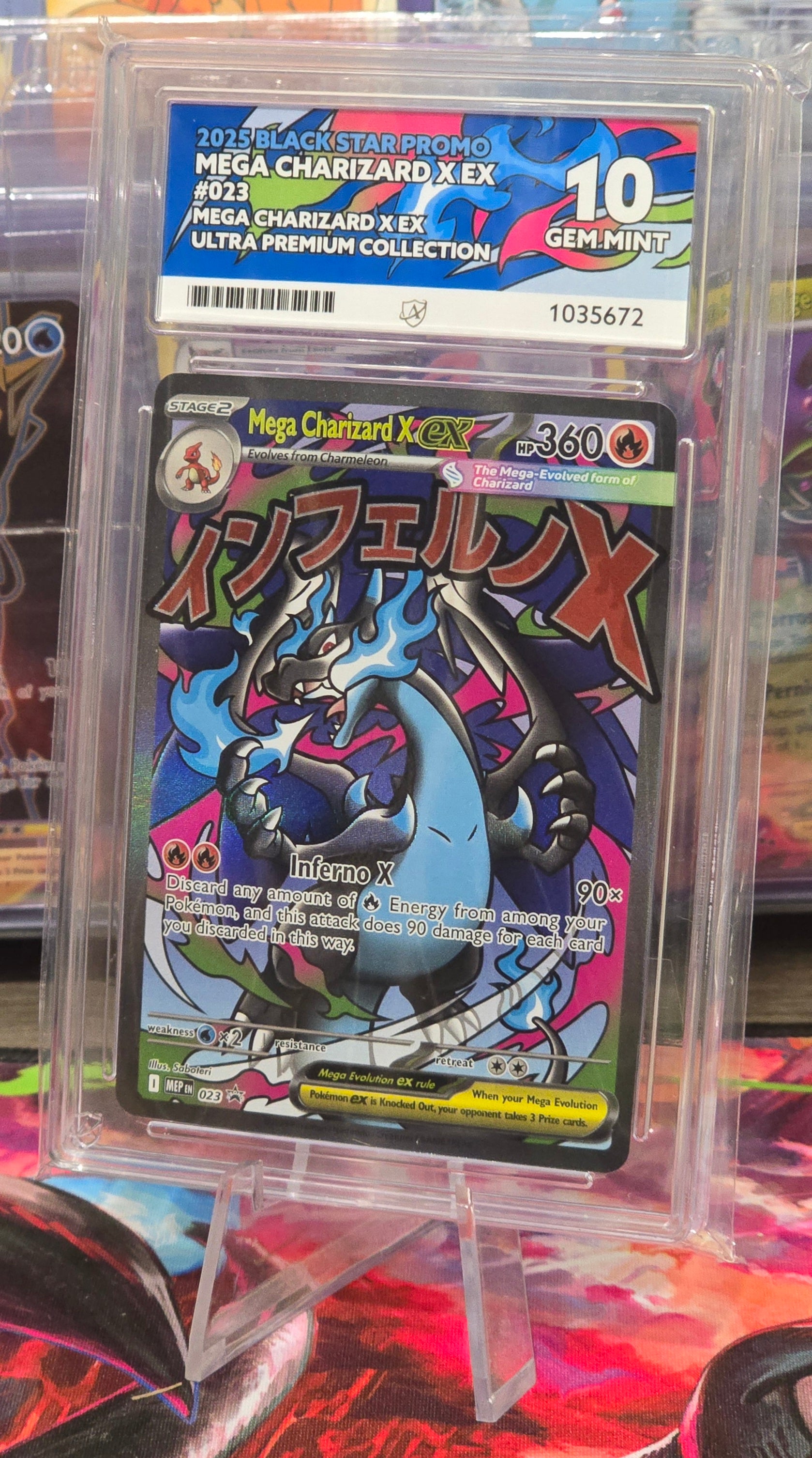 Mega Charizard X ex #023 UPC Promo - ACE 10