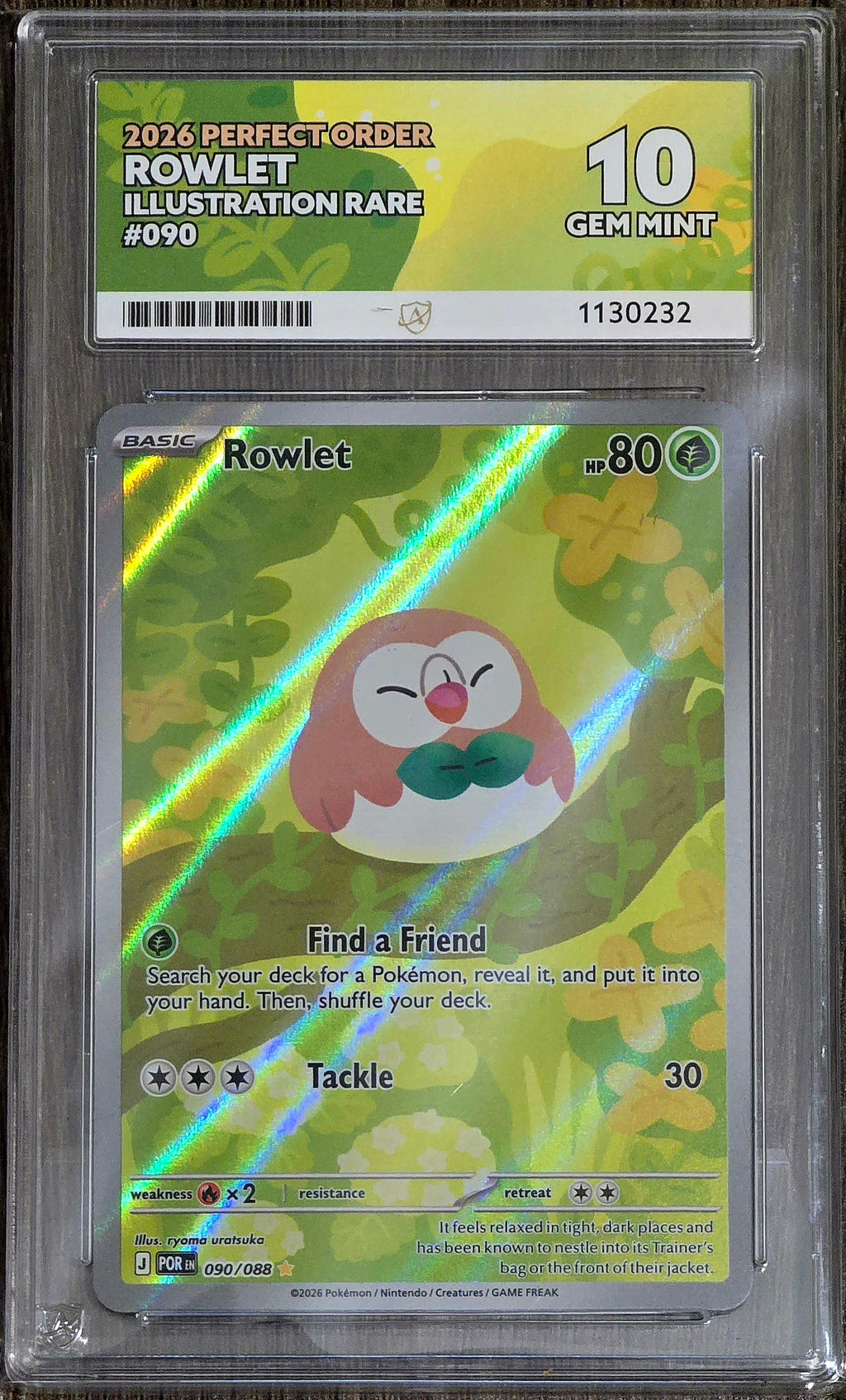 Rowlet #90 IR - ACE 10