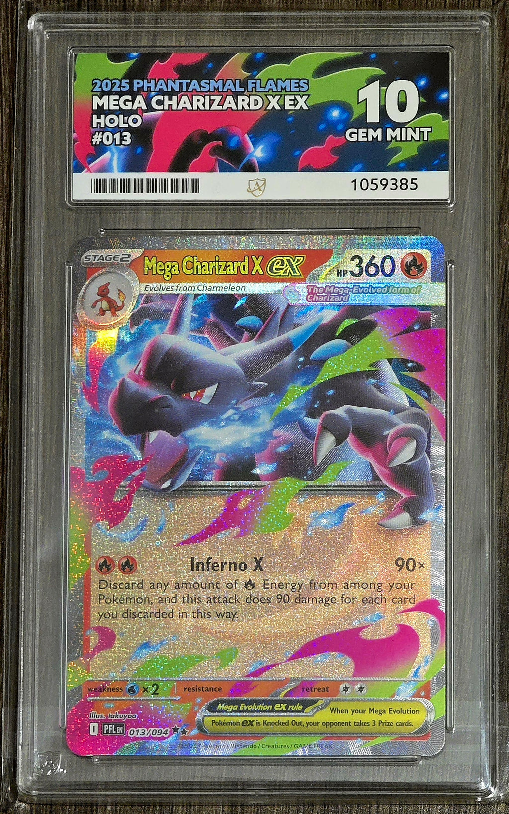 Mega Charizard X ex #013 ENG & JPN - Sequential ACE 10's