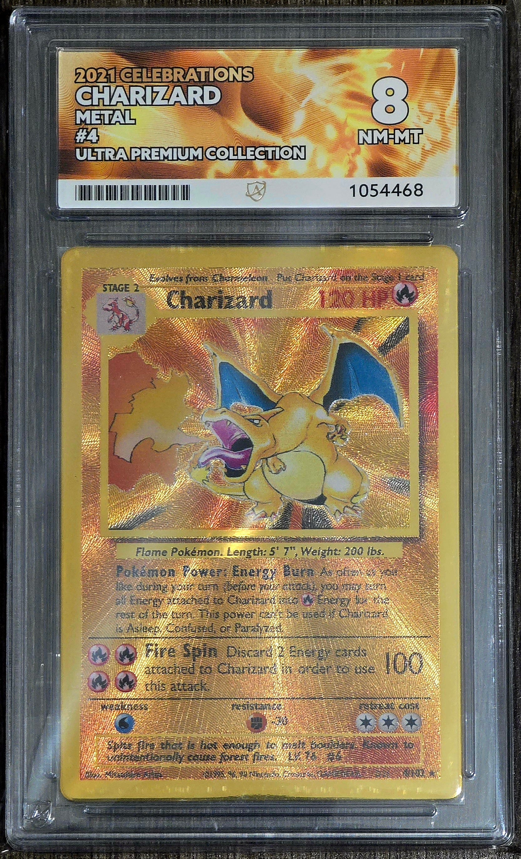 Charizard #4 Metal UPC Promo - ACE 8