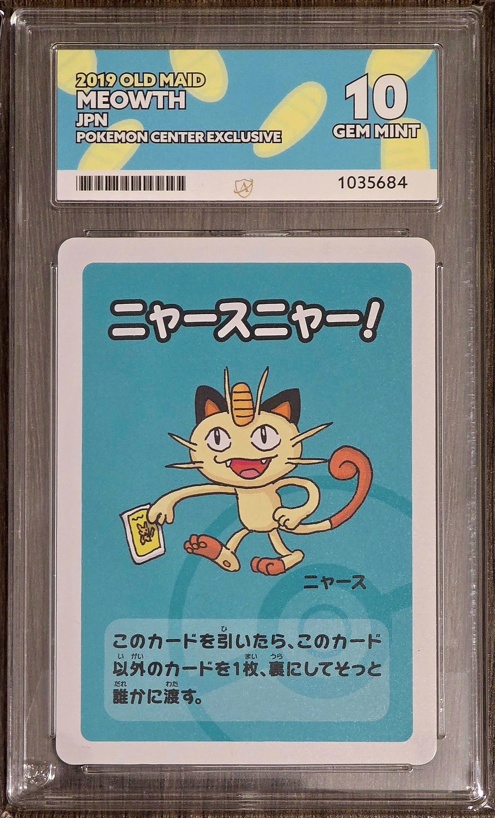 Meowth Old Maid - ACE 10