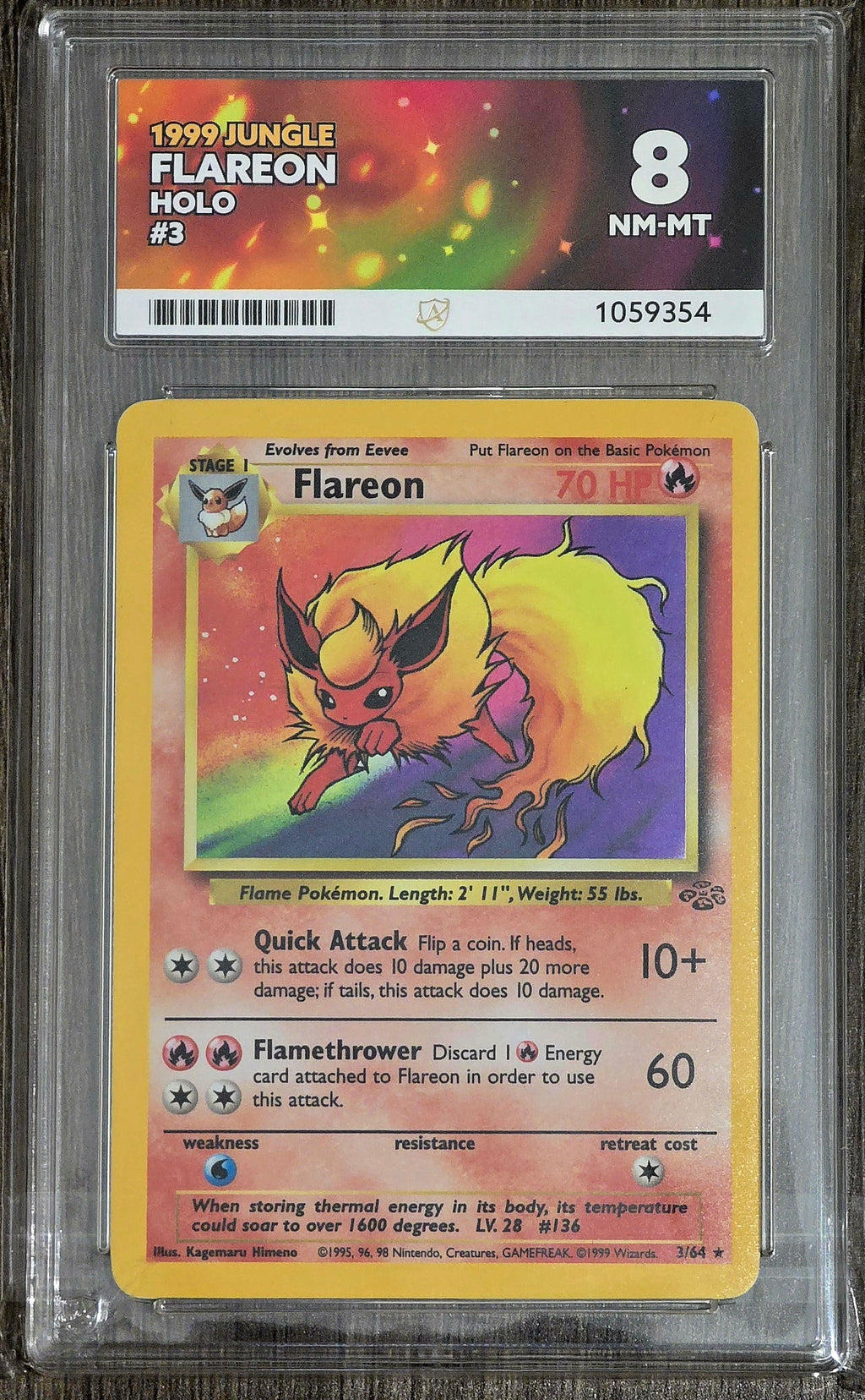 Flareon #3 Holo Jungle - ACE 8