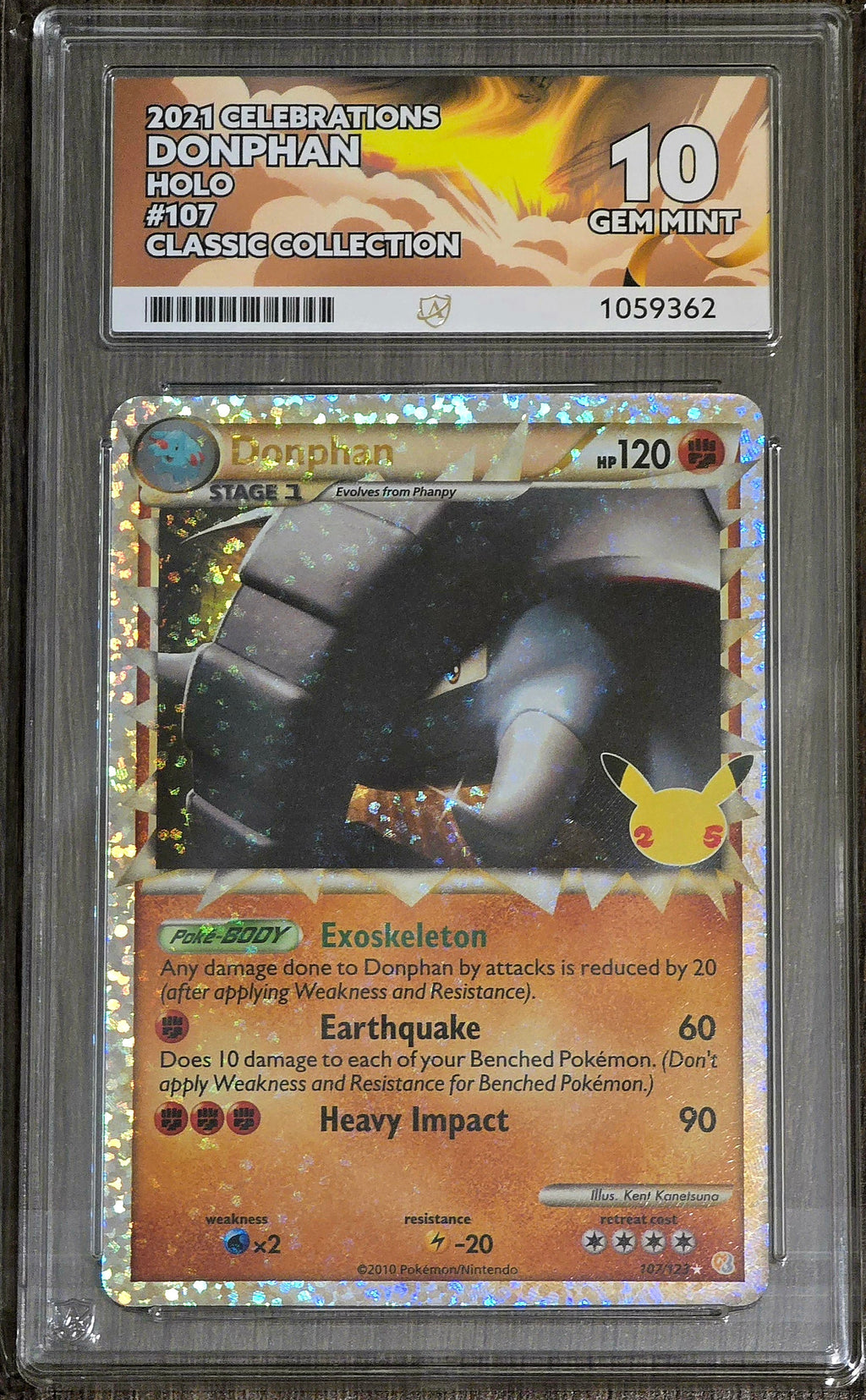 Donphan #107 Holo - ACE 10