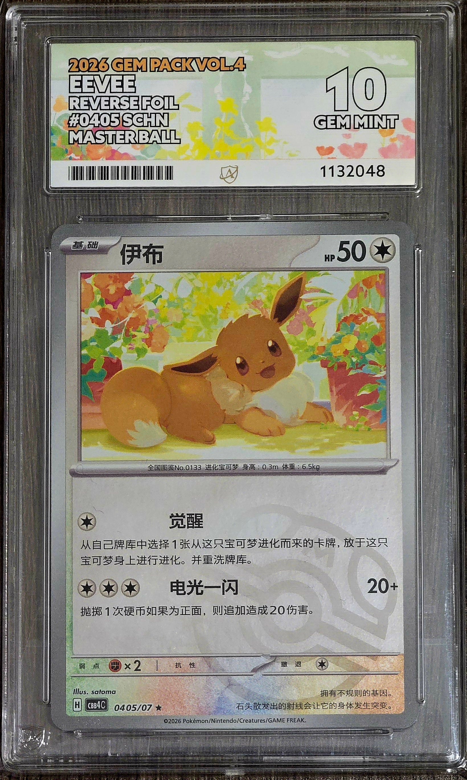 Eevee #0405 Masterball S-Chinese - ACE 10