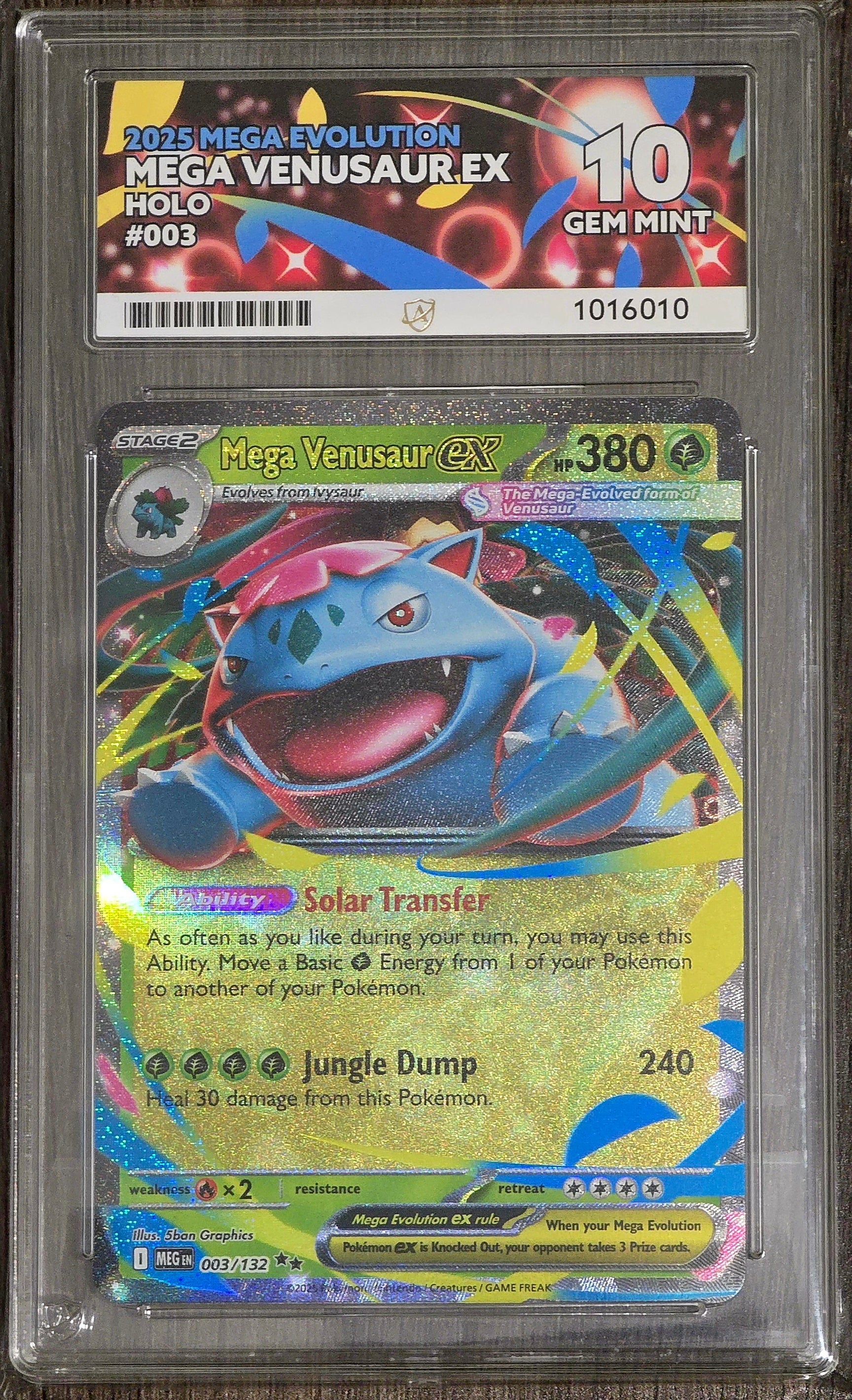 Mega Venusaur ex #003 Holo - ACE 10