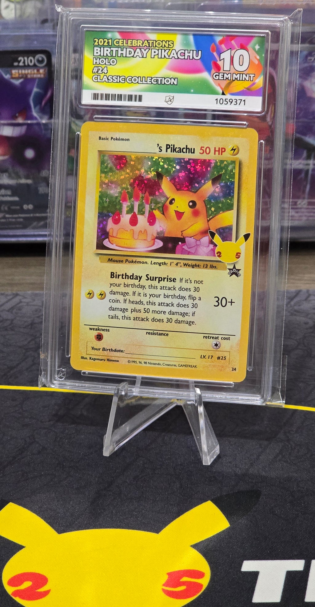 Birthday Pikachu #24 Holo - ACE 10
