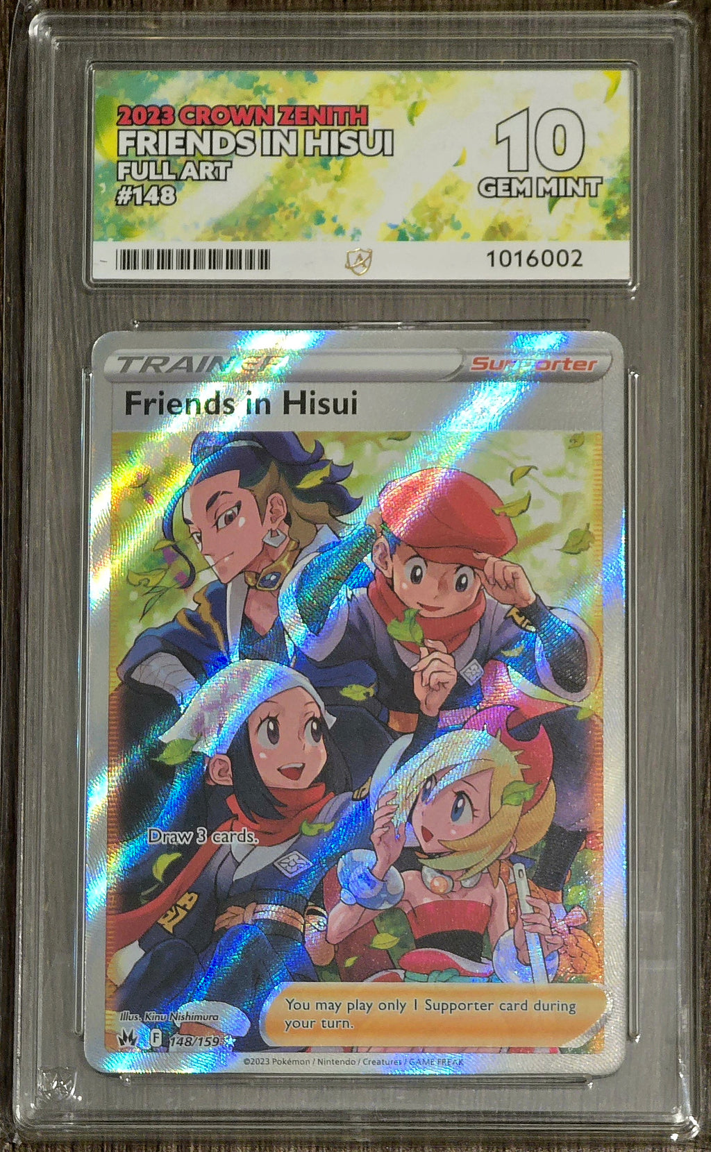 Friends in Hisui #148 Full Art - ACE 10
