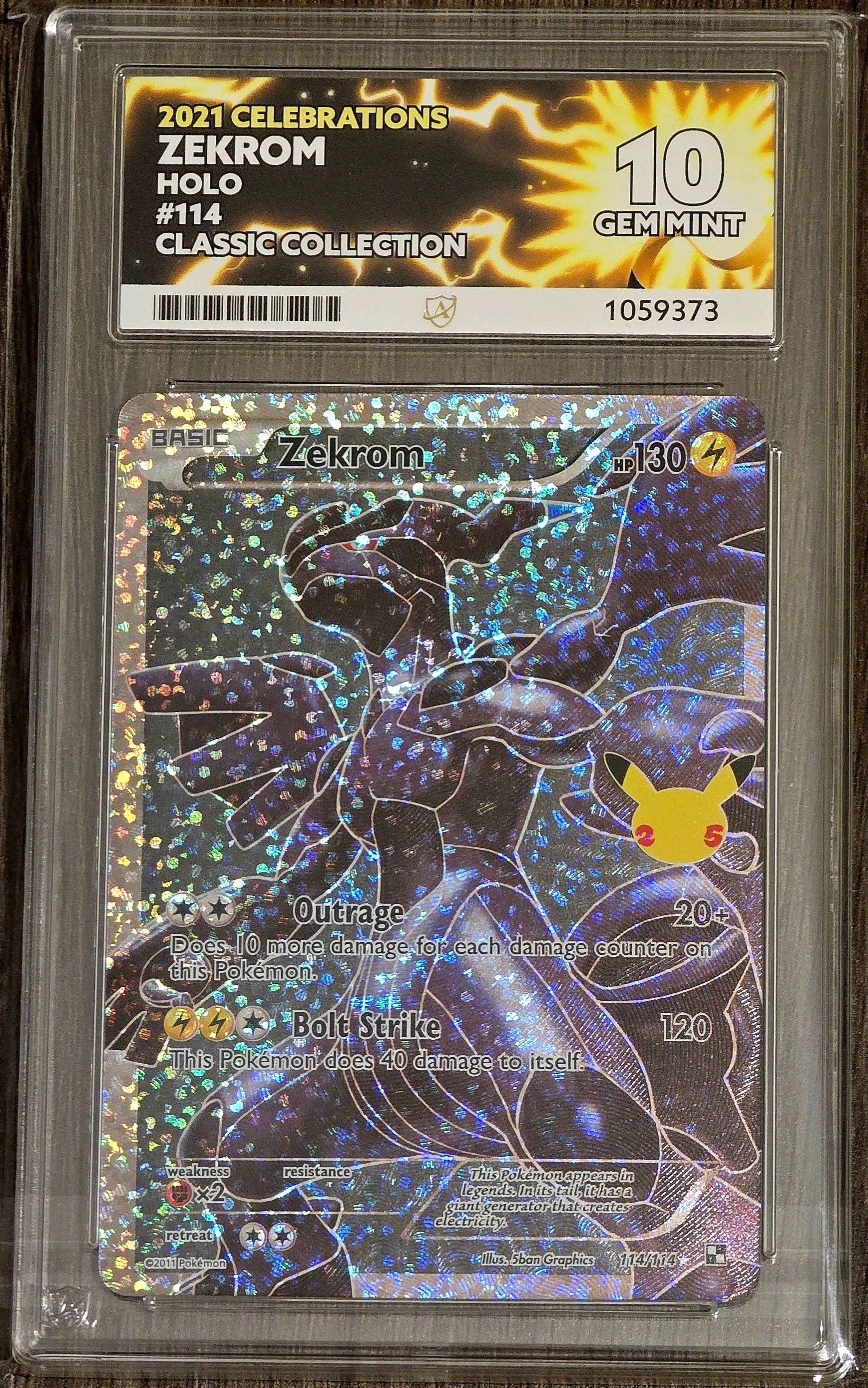 Reshiram #113 Holo & Zekrom #114 Holo - Sequential ACE 10's
