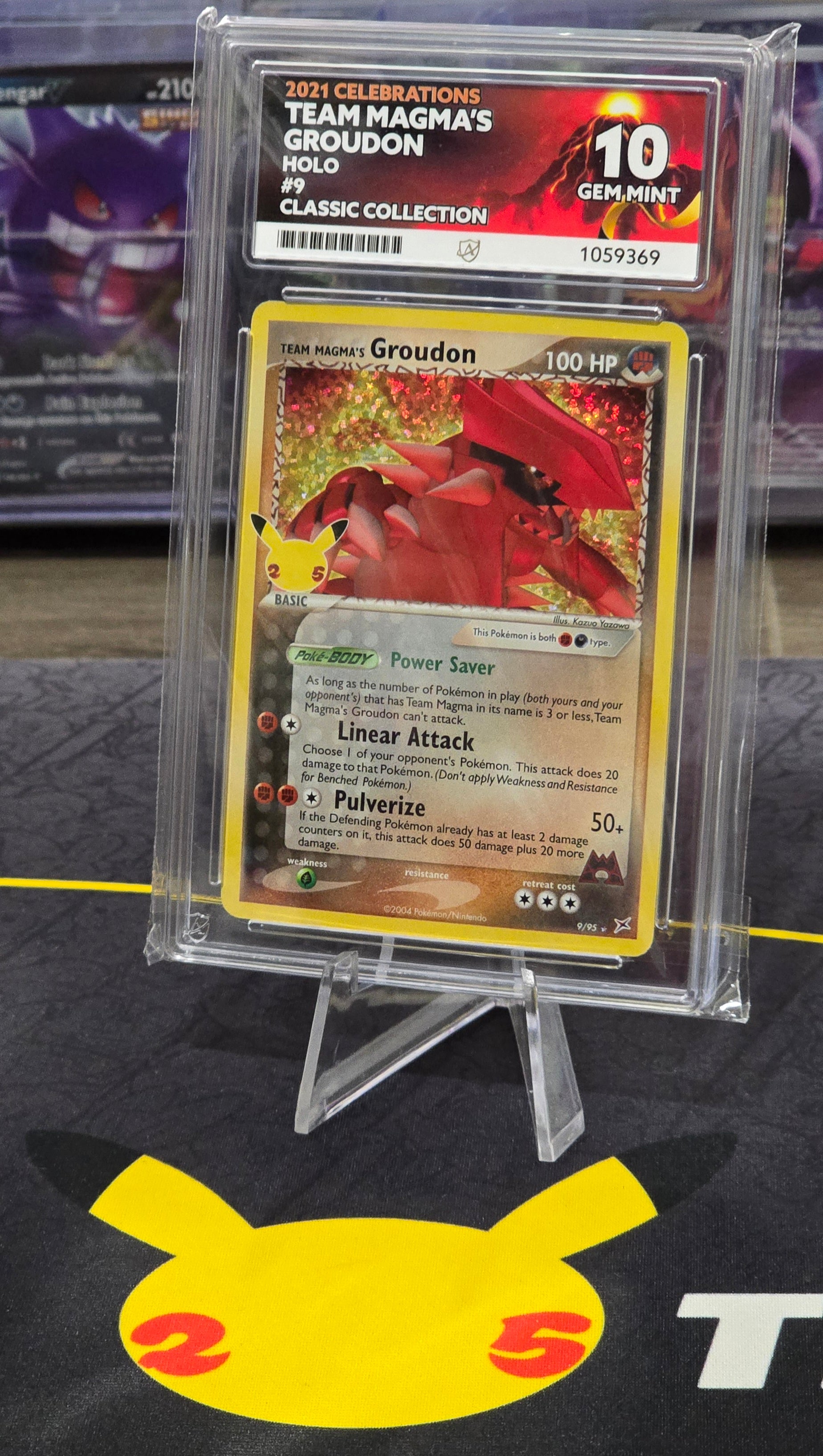 Team Magma's Groudon #9 Holo - ACE 10