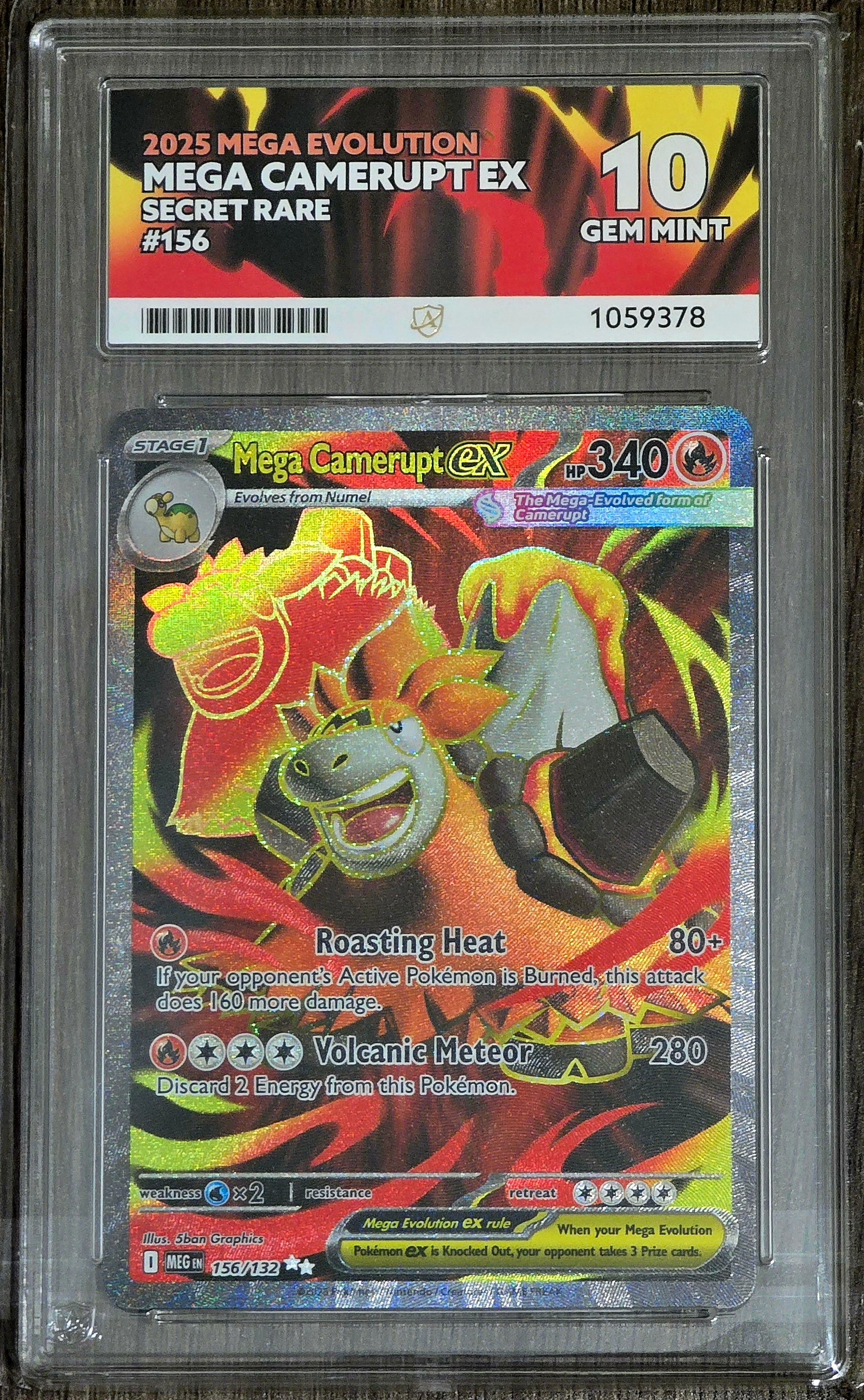 Mega Camerupt ex #156 SR - ACE 10