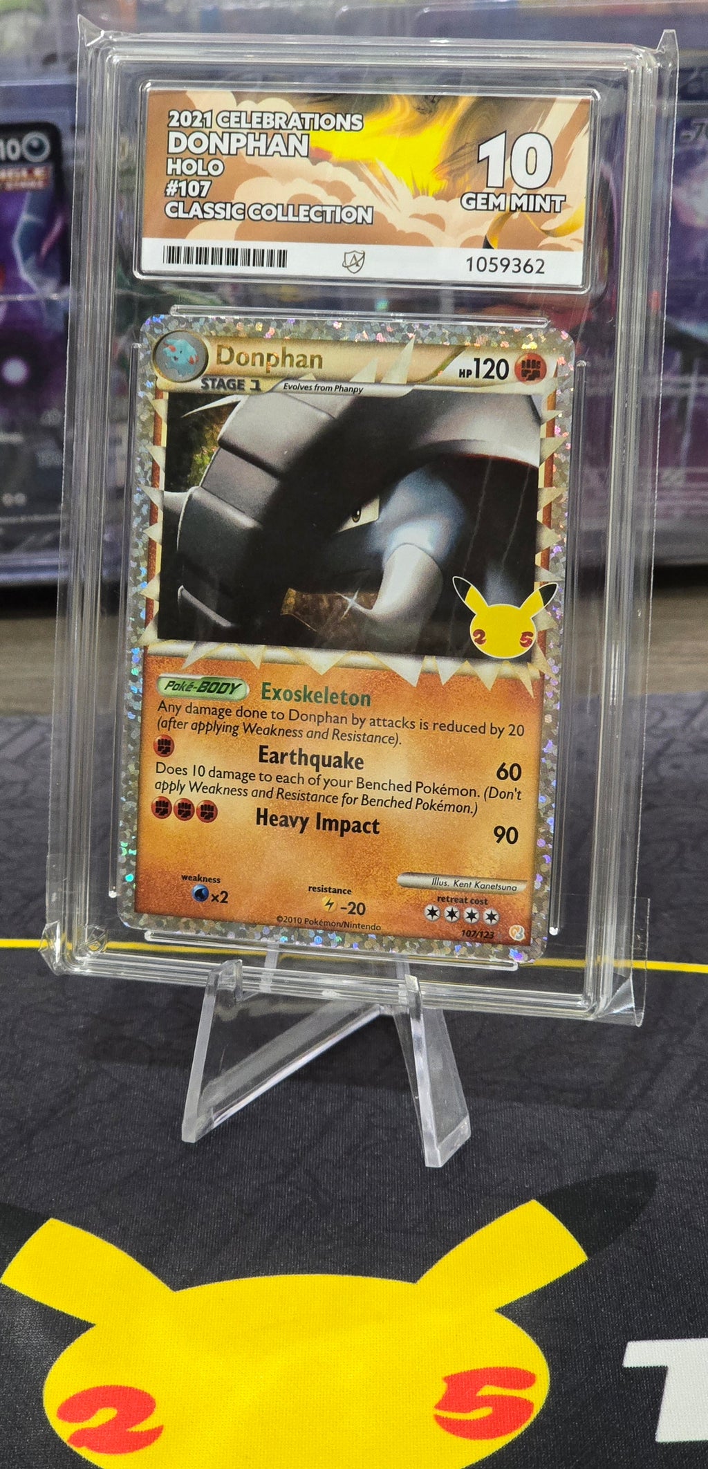 Donphan #107 Holo - ACE 10