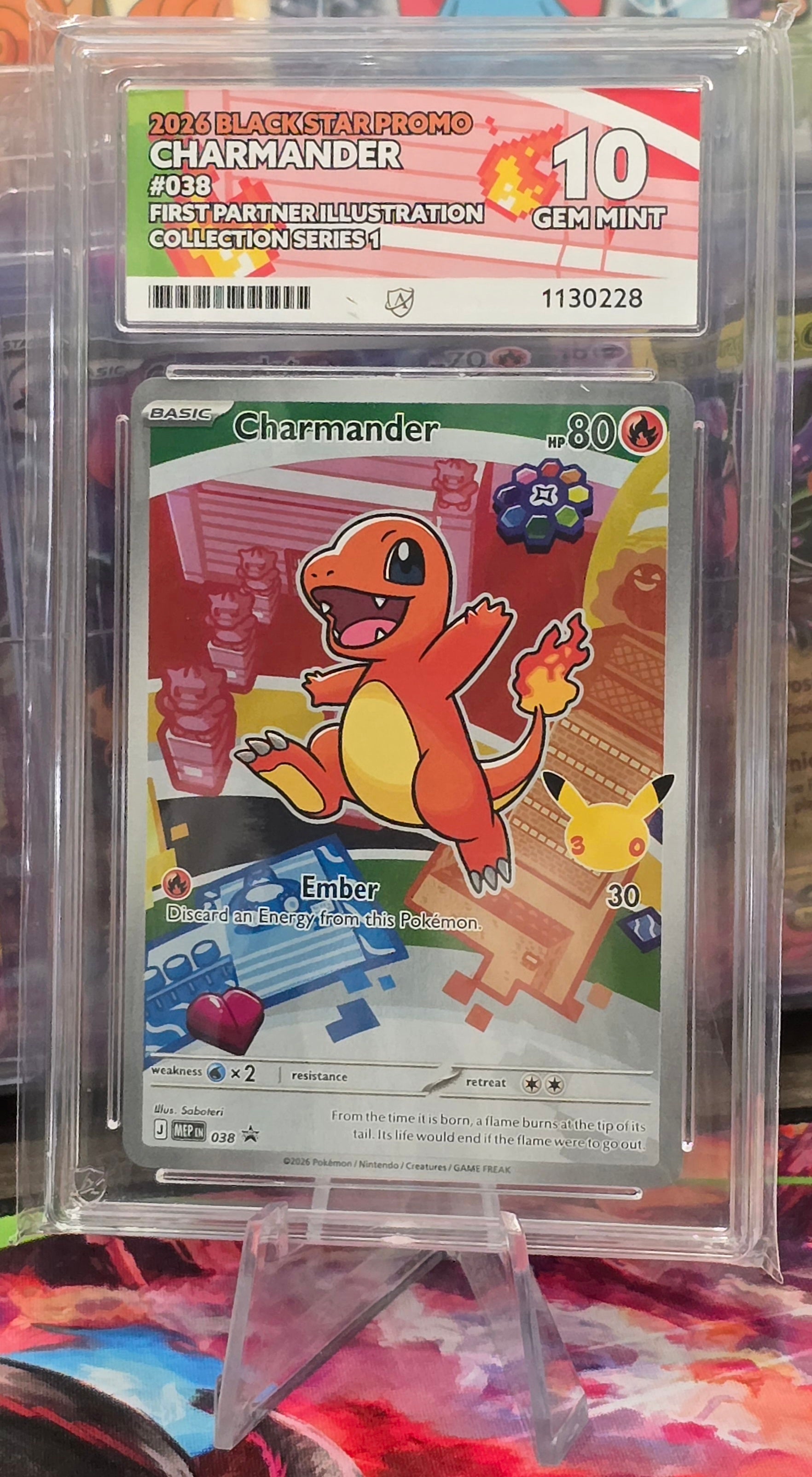 Bulbasaur #037, Charmander #038 & Squirtle #039 Kanto First Partners Illustration Sequential Set - ACE 10's