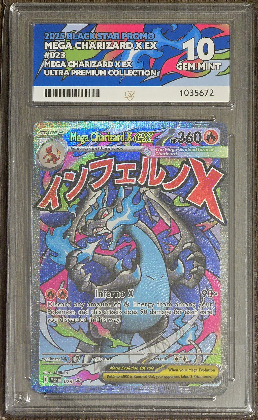 Mega Charizard X ex #023 UPC Promo - ACE 10