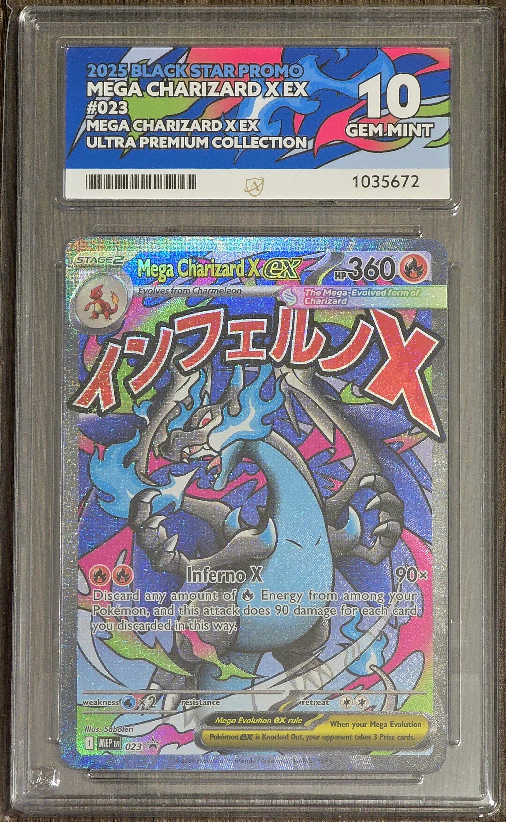 Mega Charizard X ex #023 UPC Promo - ACE 10