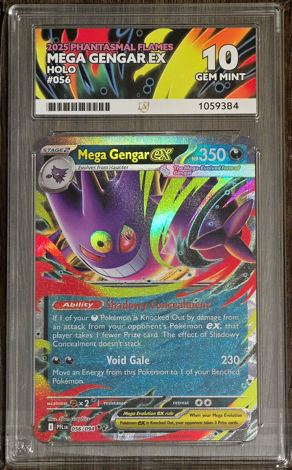 Mega Gengar ex #056 Holo - ACE 10