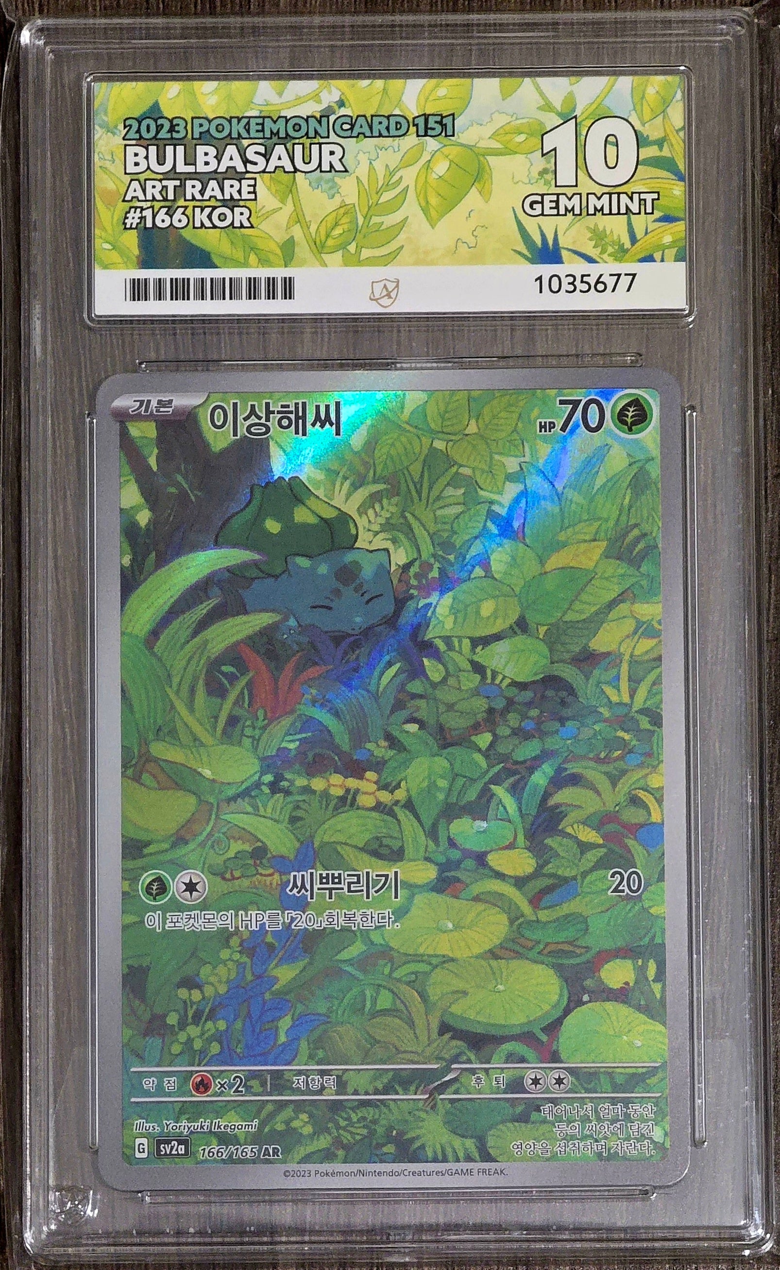 Bulbasaur #166 AR KOR - ACE 10