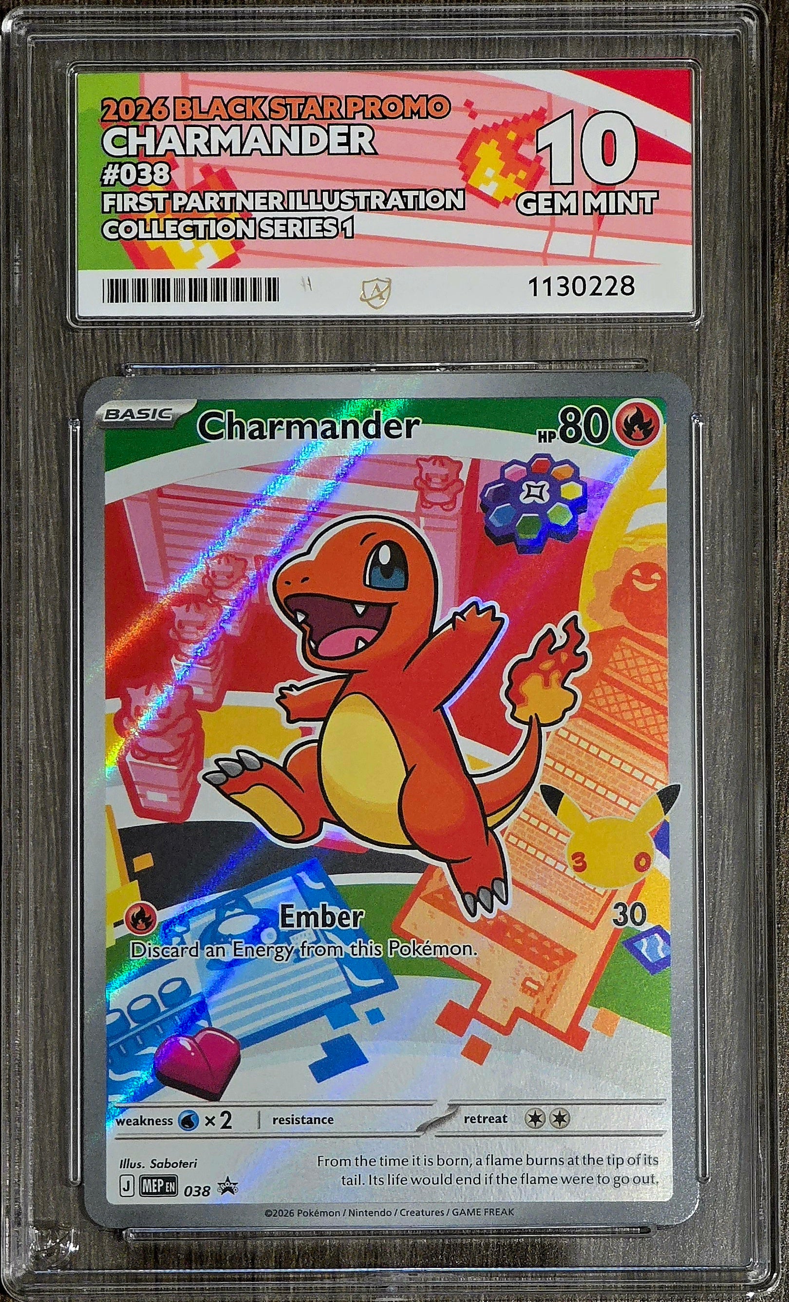 Bulbasaur #037, Charmander #038 & Squirtle #039 Kanto First Partners Illustration Sequential Set - ACE 10's